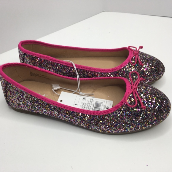 Lesley Glitter Ballet Flat - Cat & Jack Girl's 5 - Picture 3 of 7